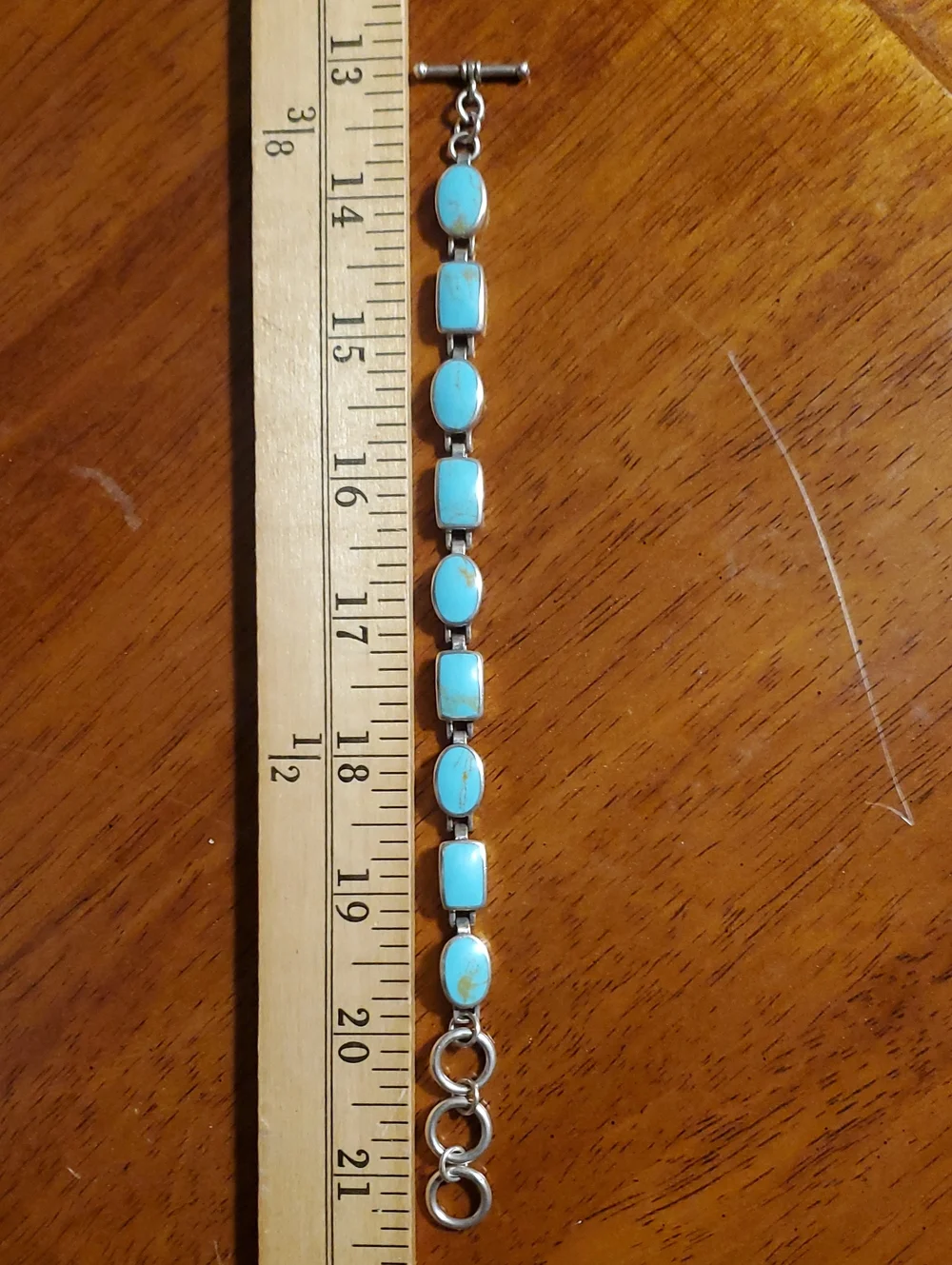Turquoise Sterling Silver Bracelet  Vintage Sterling  Silver 925